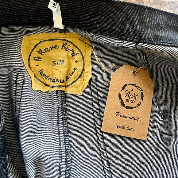 A Rare Bird NWT Bohemian Flare Lace Leg Jeans Size S/M - Picture 11 of 11